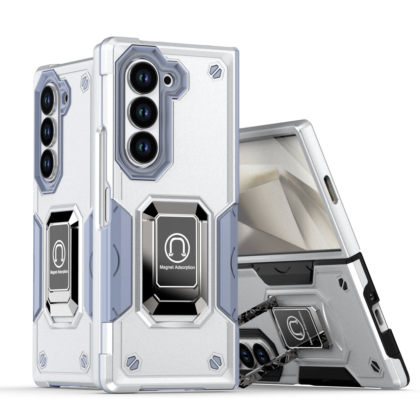IronShield Z Fold 6, 5, 4 Shockproof Metal Ring Case