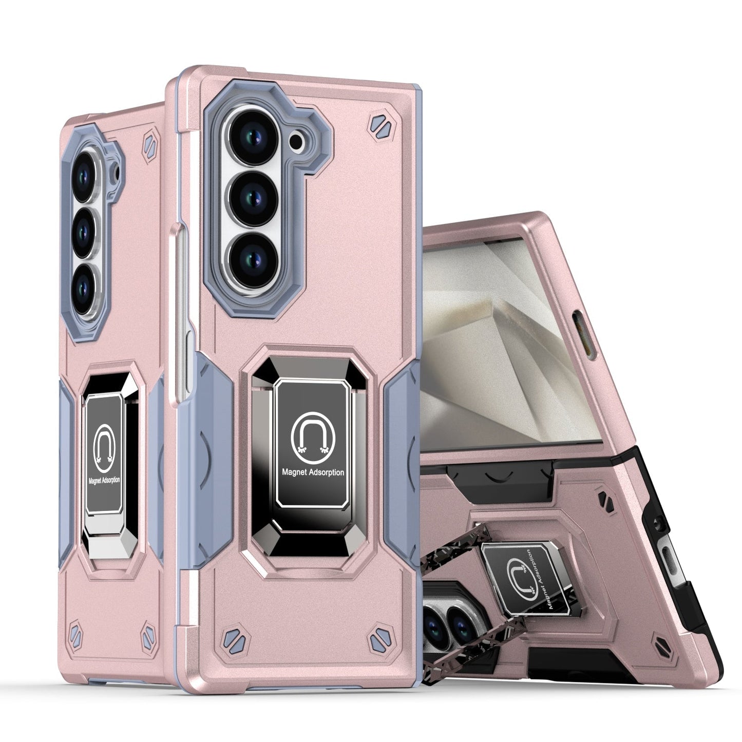 IronShield Z Fold 6, 5, 4 Shockproof Metal Ring Case