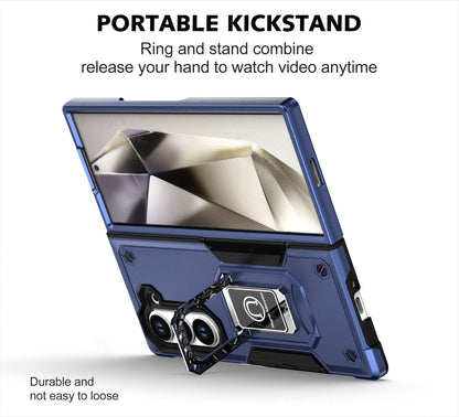 IronShield Z Fold 6, 5, 4 Shockproof Metal Ring Case