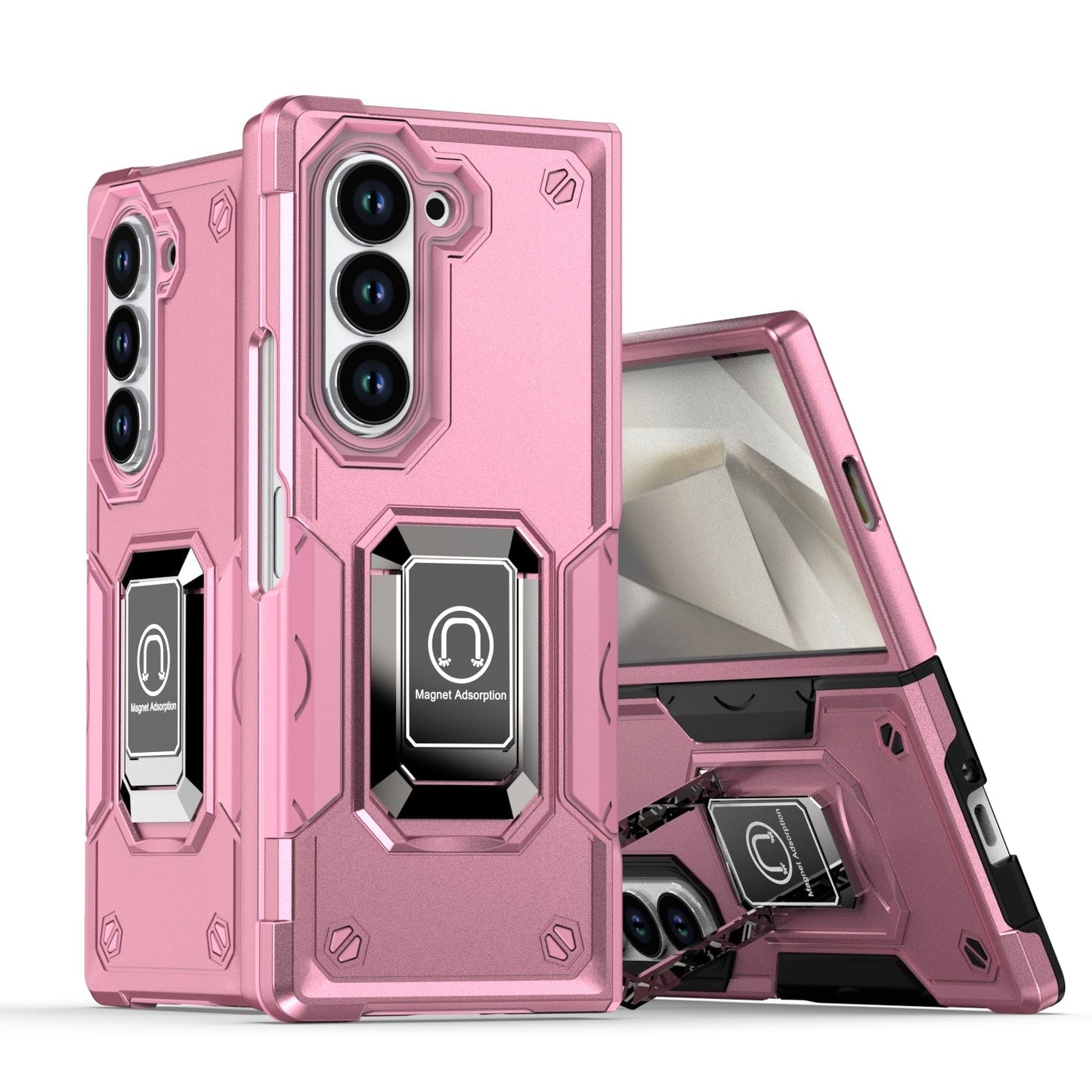 IronShield Z Fold 6, 5, 4 Shockproof Metal Ring Case
