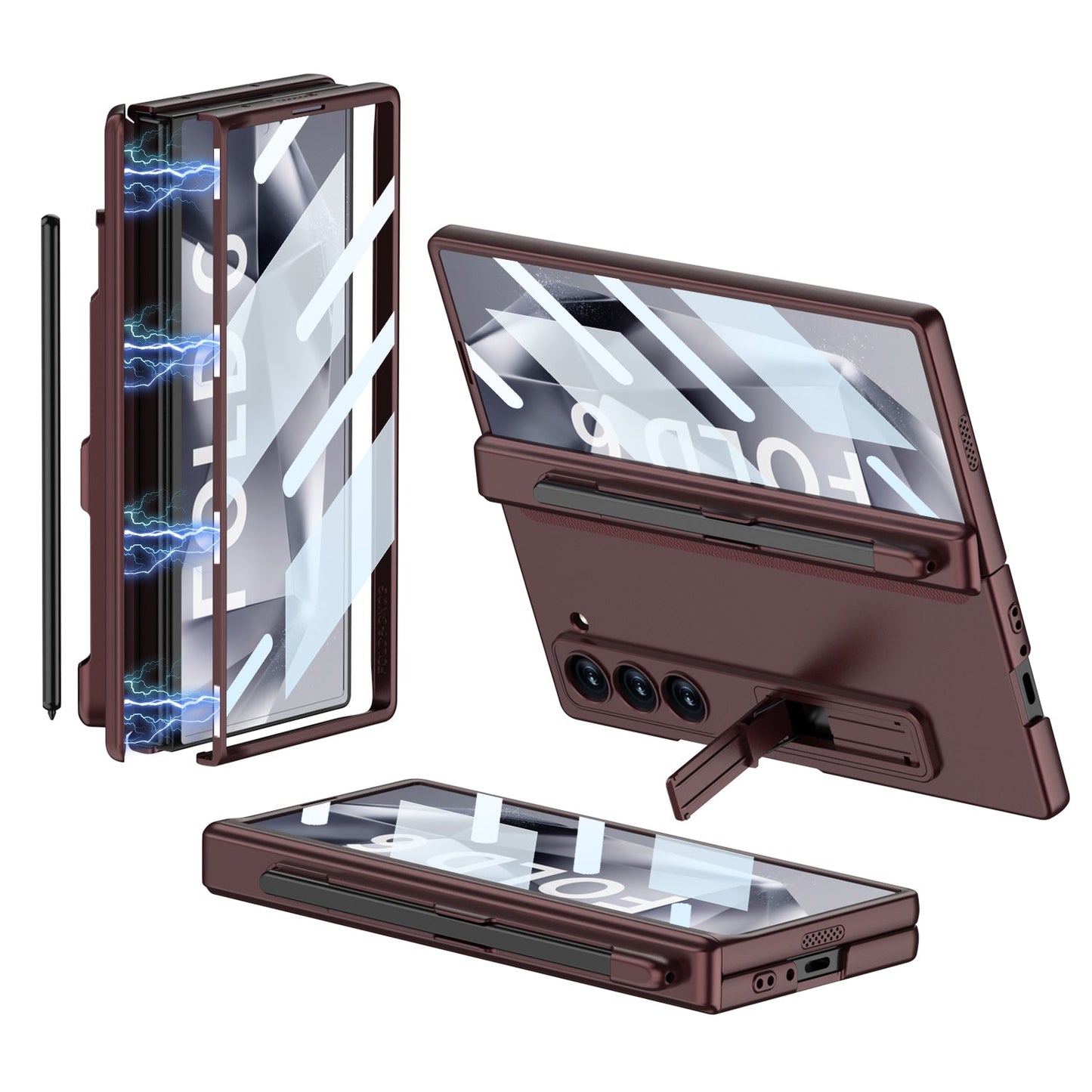 MagCore Armor  Z Fold 6,5,4,3 Pen Holder & Hinge Shield Case
