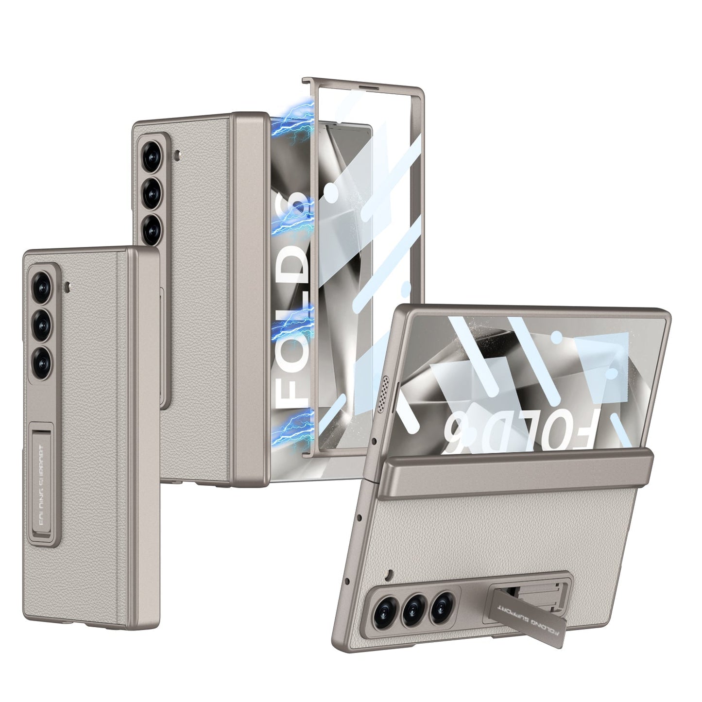 MagLeather Z Fold 6, 5 , 4 , 3 PU Hinge Case