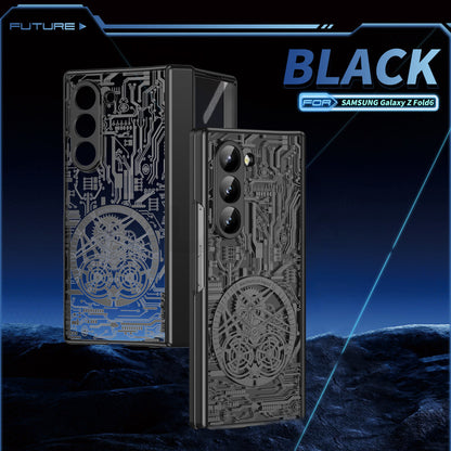 MechaClear Z Fold 6, 5, 4, 3 Electroplated Hinge Case
