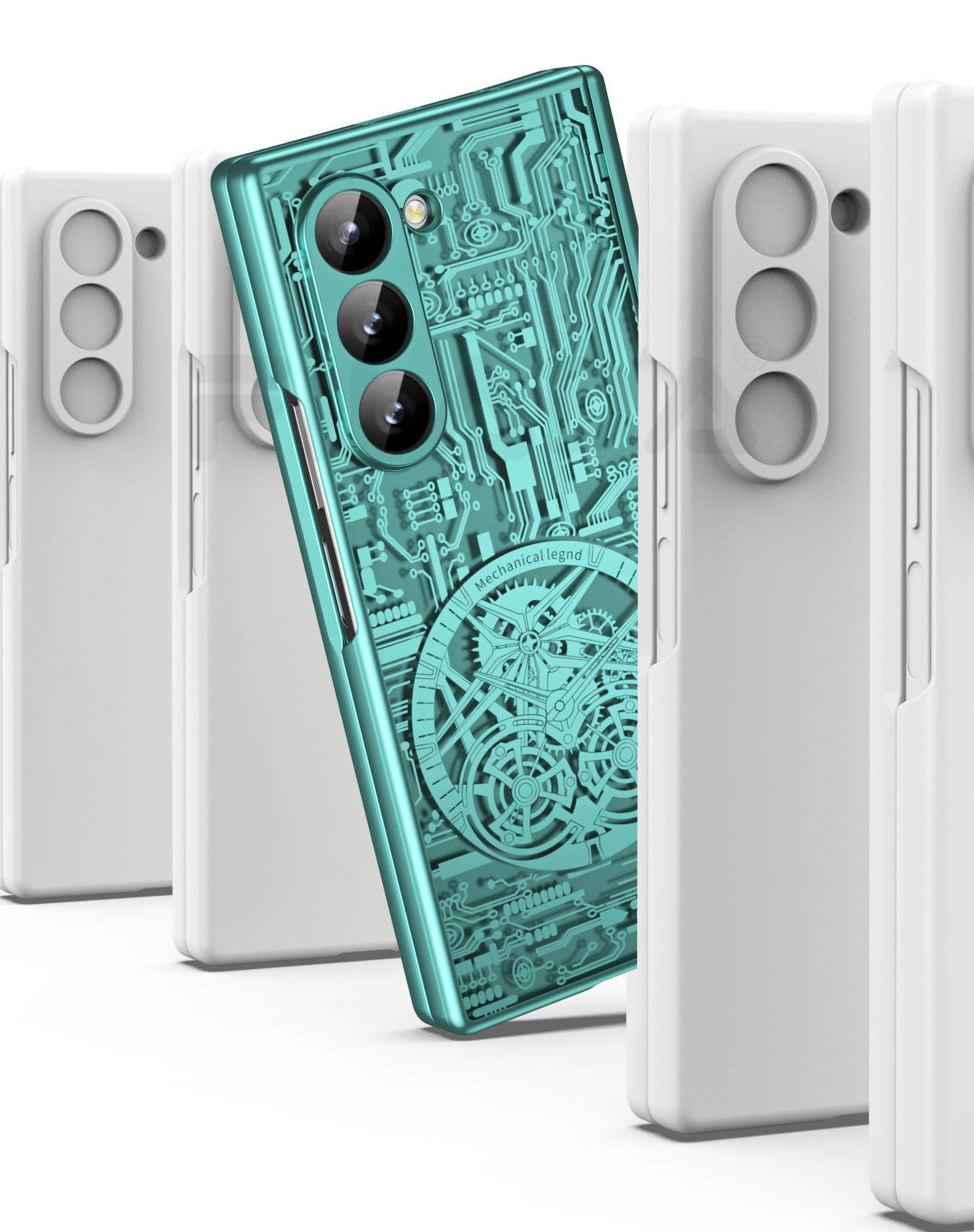 MechaClear Z Fold 6, 5, 4, 3 Electroplated Hinge Case