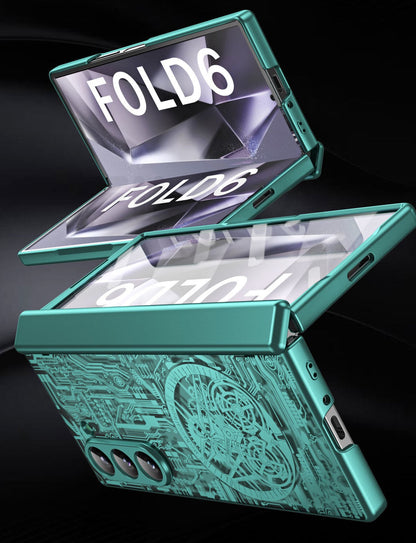 MechaClear Z Fold 6, 5, 4, 3 Electroplated Hinge Case