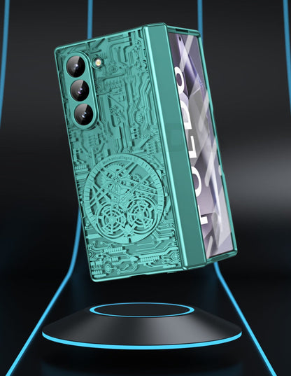 MechaClear Z Fold 6, 5, 4, 3 Electroplated Hinge Case