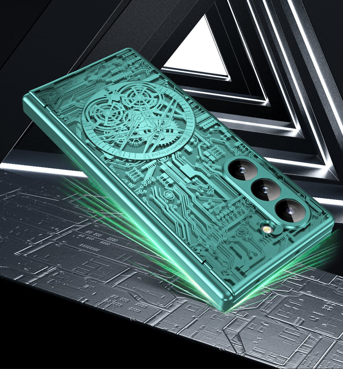 MechaClear Z Fold 6, 5, 4, 3 Electroplated Hinge Case