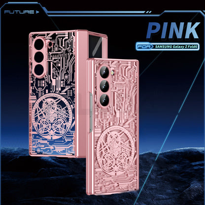 MechaClear Z Fold 6, 5, 4, 3 Electroplated Hinge Case
