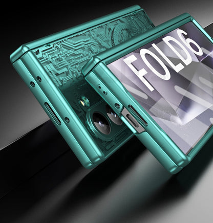 MechaClear Z Fold 6, 5, 4, 3 Electroplated Hinge Case