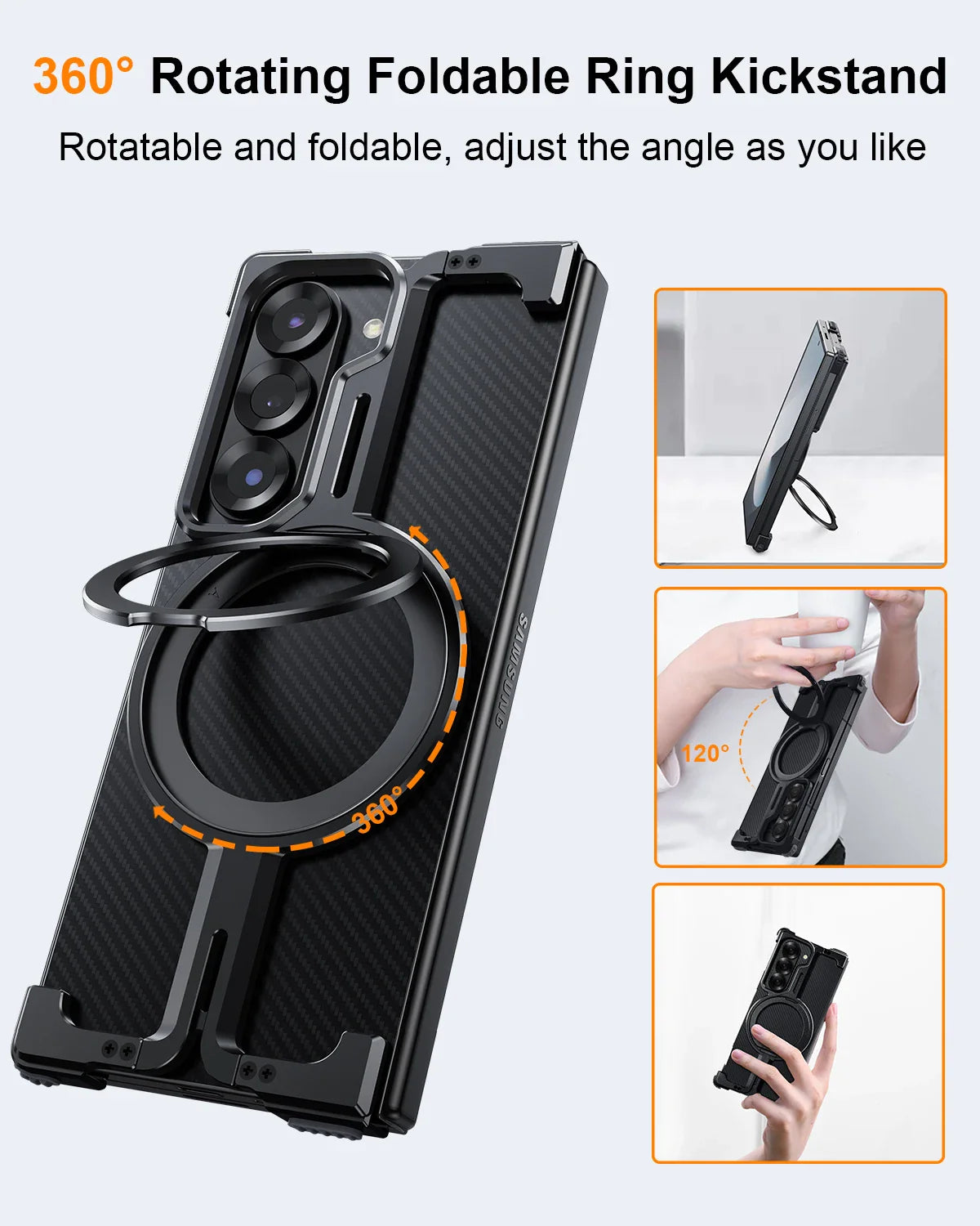 MagLift Shield  Z Fold 6, 5 - MagSafe & Kickstand Case