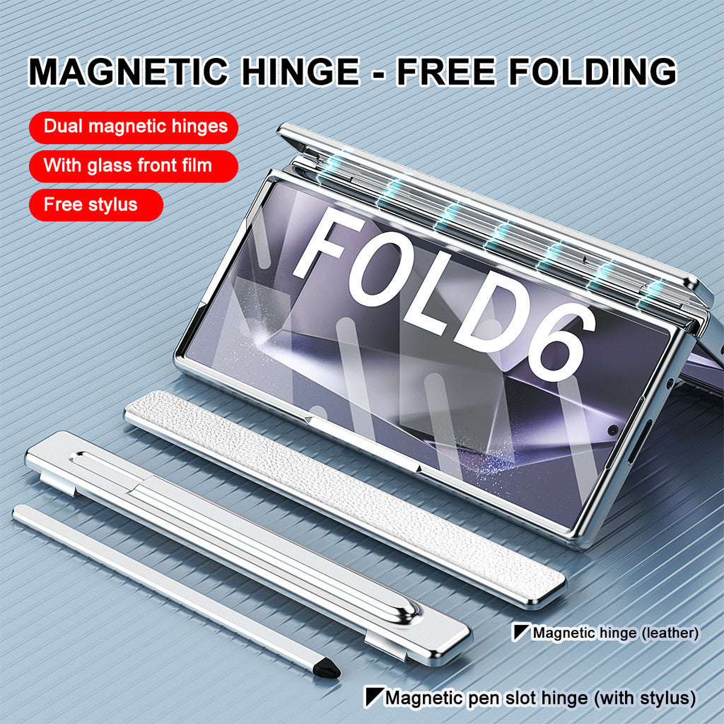 Prestige Z Fold 7, 6, 5, 4 Leather S Pen Bracket Case