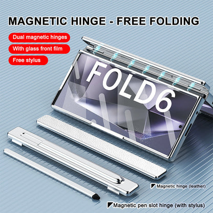 Prestige Z Fold 7, 6, 5, 4 Leather S Pen Bracket Case