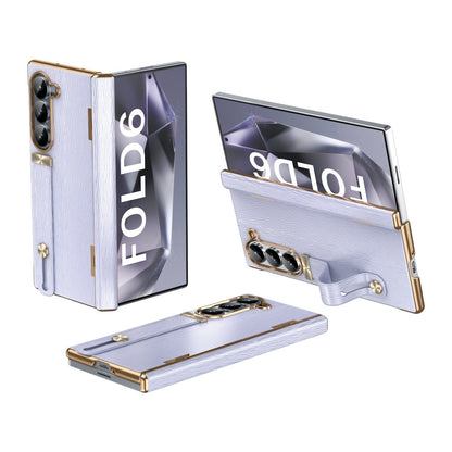 PortaLeather Z Fold 6, 5, 4 Kickstand Hinge Wristband Case