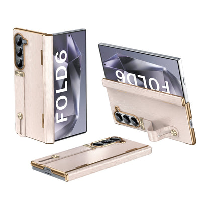 PortaLeather Z Fold 6, 5, 4 Kickstand Hinge Wristband Case