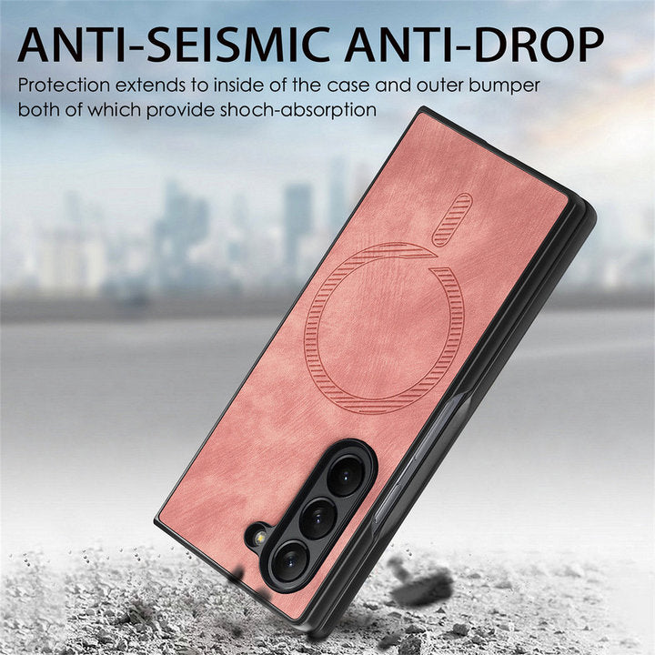 SlimMag Z Fold 6, 5, 4 Magnetic Leather Case