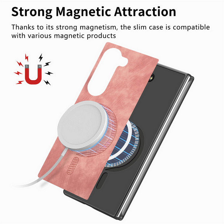 SlimMag Z Fold 6, 5, 4 Magnetic Leather Case