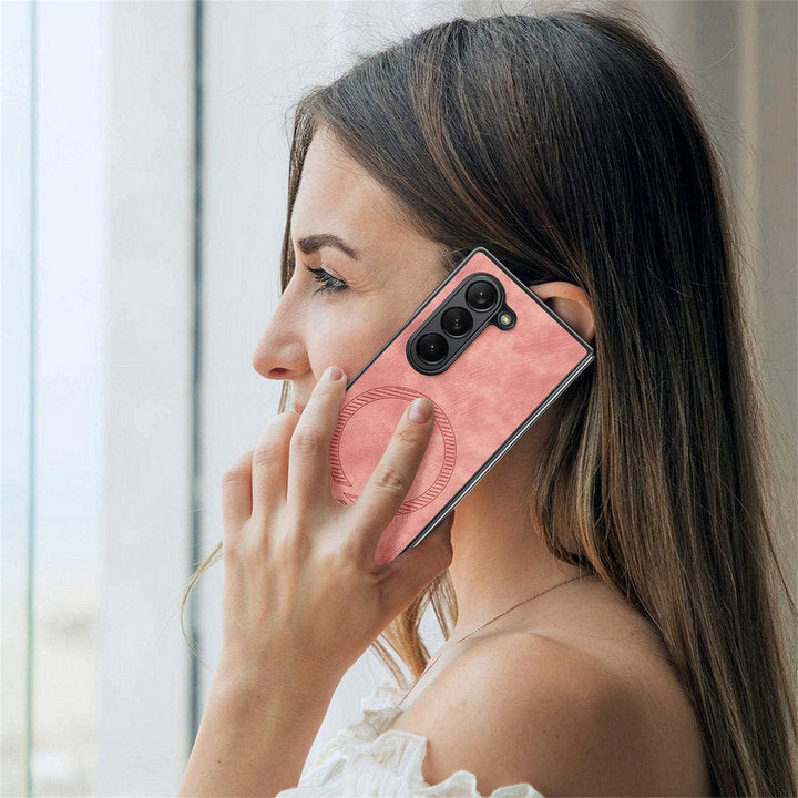 SlimMag Z Fold 6, 5, 4 Magnetic Leather Case