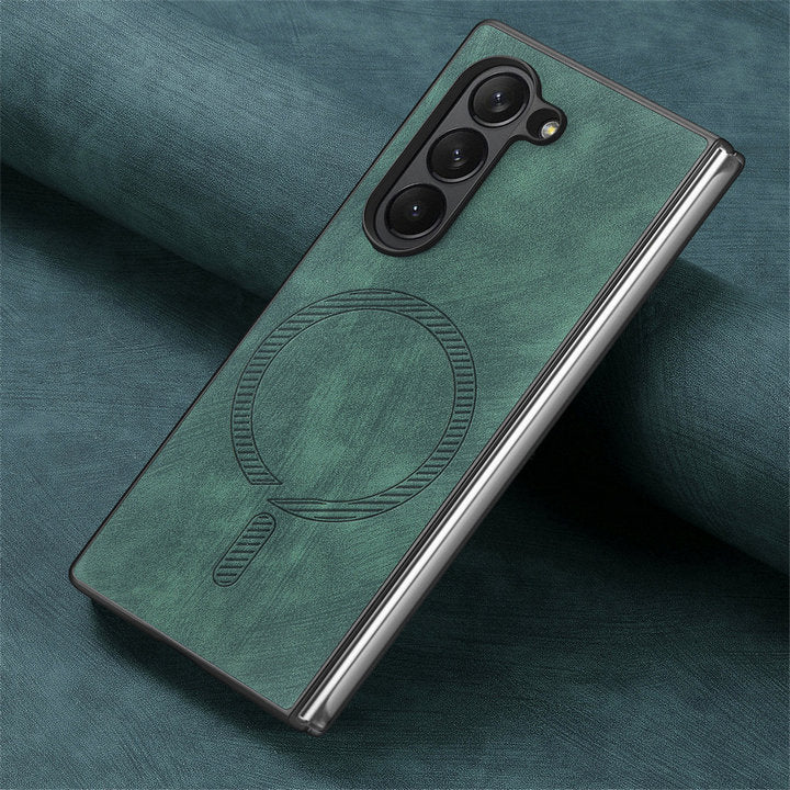 SlimMag Z Fold 6, 5, 4 Magnetic Leather Case
