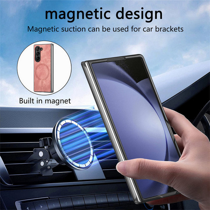 SlimMag Z Fold 6, 5, 4 Magnetic Leather Case