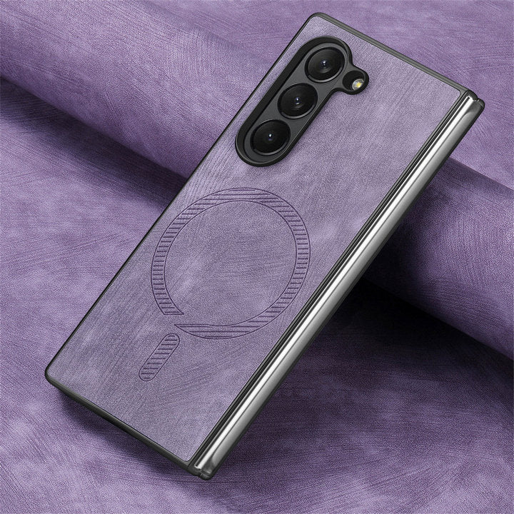 SlimMag Z Fold 6, 5, 4 Magnetic Leather Case