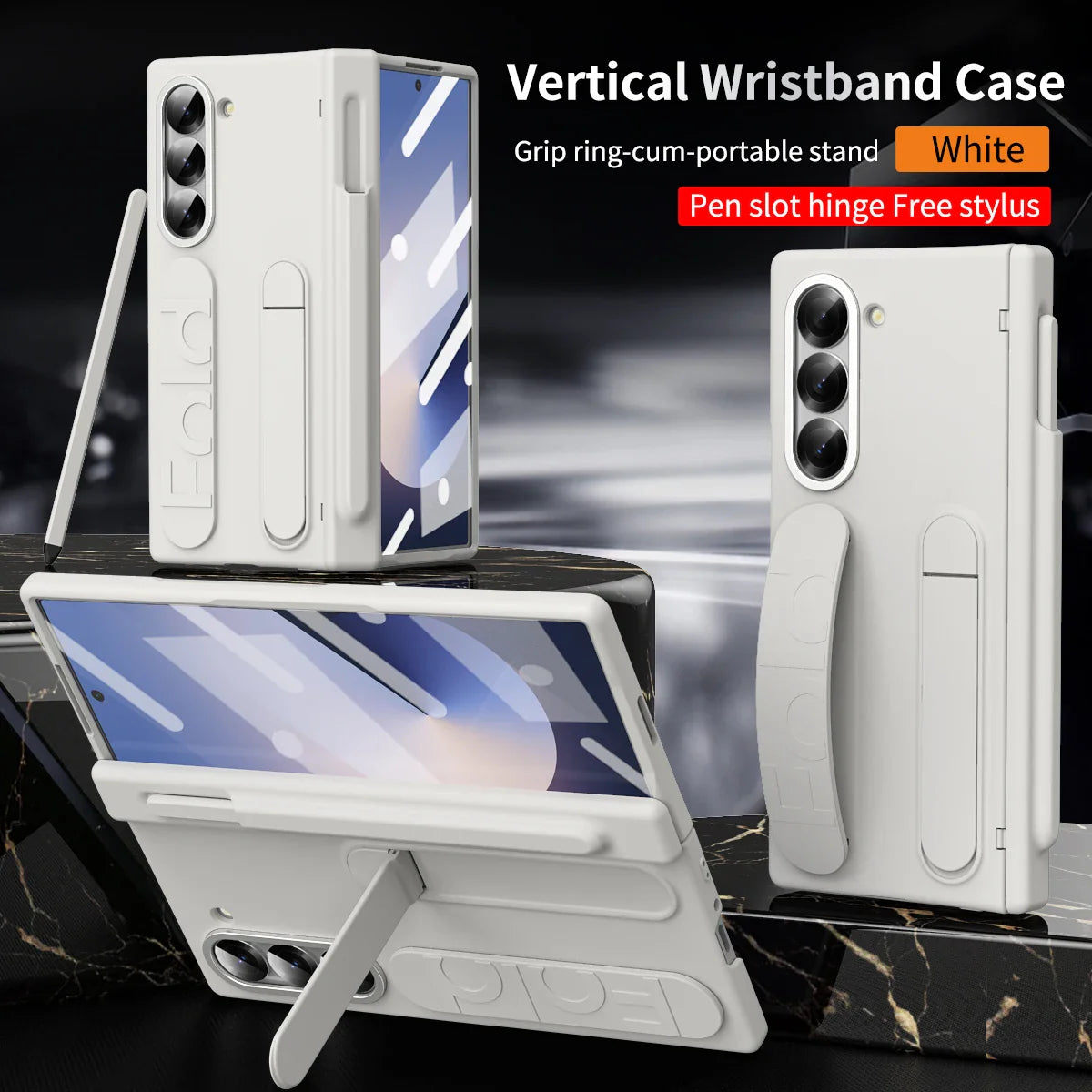UltraSlim PenShield  Z Fold 7, 6, 5  Pen Holder & Hinge Protection Case