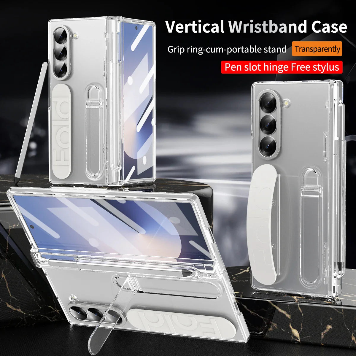 UltraSlim PenShield  Z Fold 7, 6, 5  Pen Holder & Hinge Protection Case