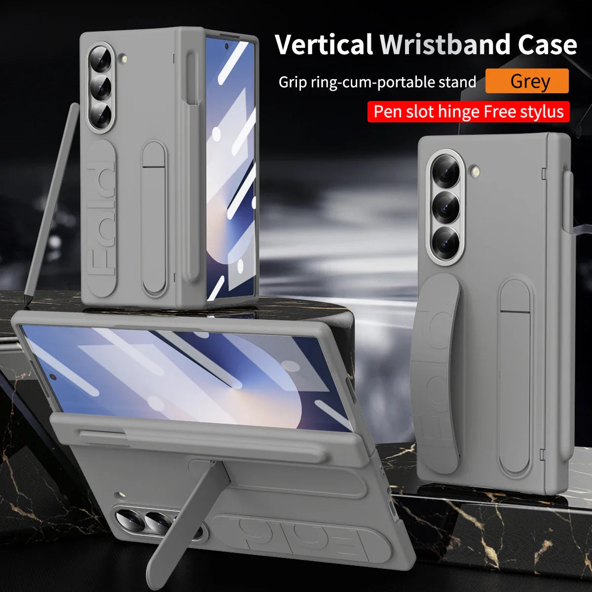 UltraSlim PenShield  Z Fold 7, 6, 5  Pen Holder & Hinge Protection Case