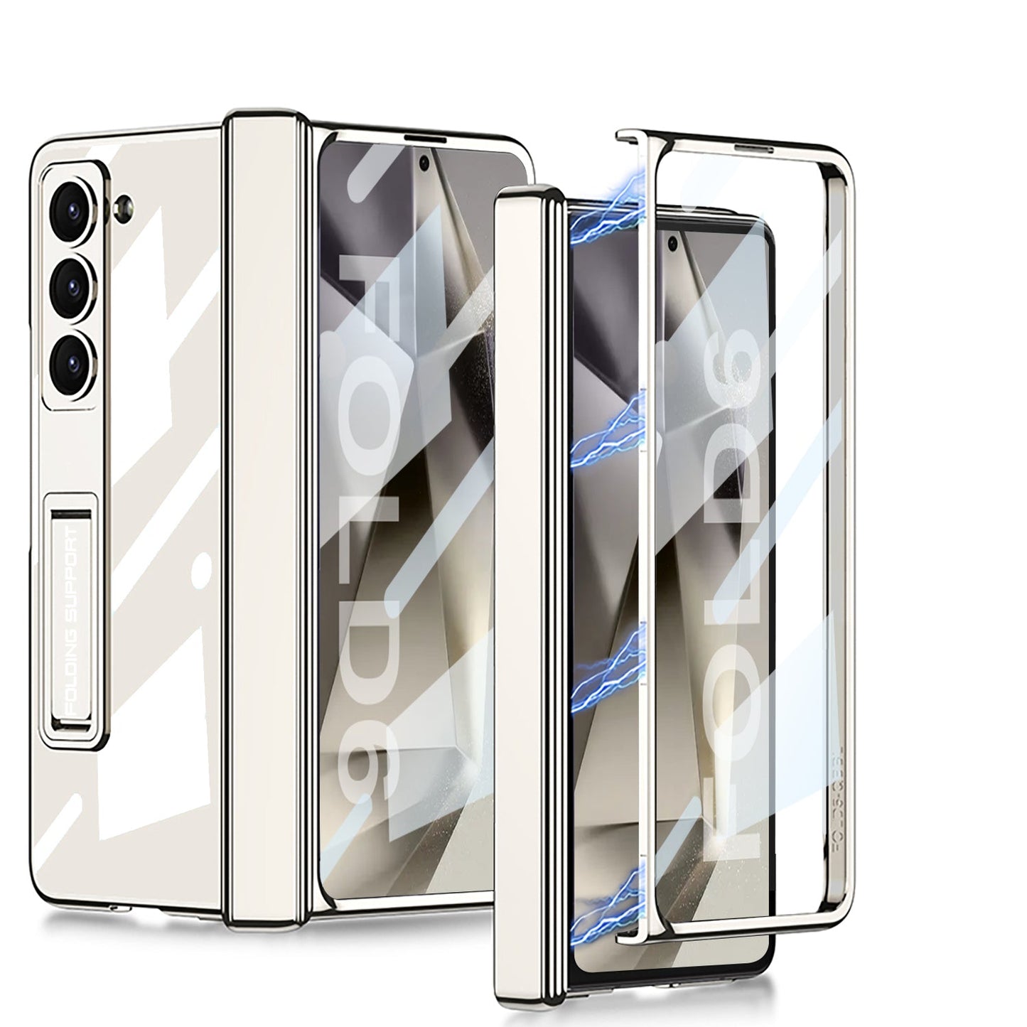 ShieldGuard Z Fold 6 Magnetic Kickstand Clear Case
